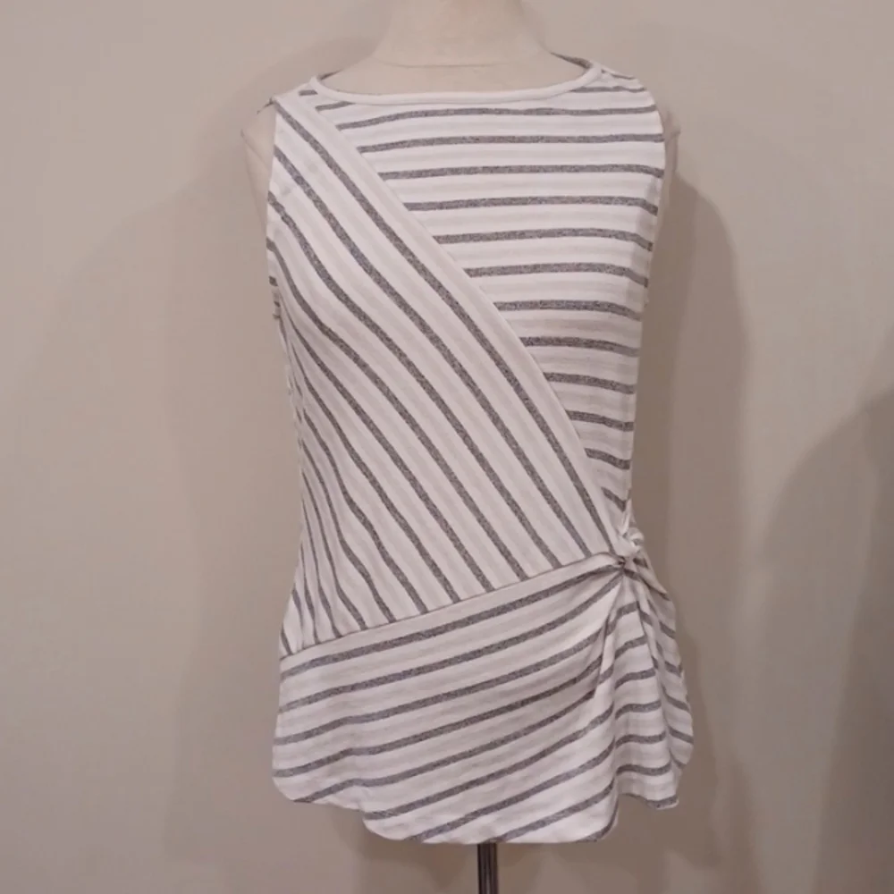 Banana Republic Pink/Gray Luxespun Twist Front Tank- Sz. Sm - Picture 8 of 8